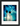 Bubbles and Sky Sticks Framed print 13x18 cm / 5x7″ Black frame 62