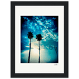Bubbles and Sky Sticks Framed print 13x18 cm / 5x7″ Black frame 62