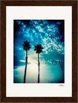 Bubbles and Sky Sticks Framed print 13x18 cm / 5x7″ Dark wood frame 45