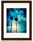 Bubbles and Sky Sticks Framed print 13x18 cm / 5x7″ Dark wood frame 45