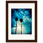 Bubbles and Sky Sticks Framed print 13x18 cm / 5x7″ Dark wood frame 45
