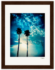 Bubbles and Sky Sticks Framed print 15x20 cm / 6x8″ Dark wood frame 41