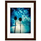 Bubbles and Sky Sticks Framed print 15x20 cm / 6x8″ Dark wood frame 41