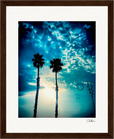 Bubbles and Sky Sticks Framed print 20x25 cm / 8x10″ Dark wood frame 48