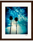 Bubbles and Sky Sticks Framed print 20x25 cm / 8x10″ Dark wood frame 48
