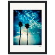 Bubbles and Sky Sticks Framed print 21x29.7 cm / 8x12" Black frame 61