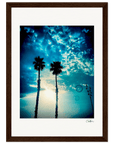 Bubbles and Sky Sticks Framed print 21x29.7 cm / 8x12" Dark wood frame 42