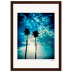Bubbles and Sky Sticks Framed print 21x29.7 cm / 8x12" Dark wood frame 42