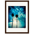 Bubbles and Sky Sticks Framed print 21x29.7 cm / 8x12" Dark wood frame 42