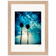 Bubbles and Sky Sticks Framed print 21x29.7 cm / 8x12" Wood frame 27