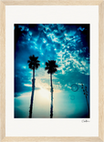 Bubbles and Sky Sticks Framed print 21x29.7 cm / 8x12" Wood frame 27
