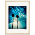 Bubbles and Sky Sticks Framed print 21x29.7 cm / 8x12" Wood frame 27