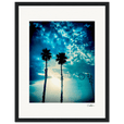 Bubbles and Sky Sticks Framed print 27x35 cm / 11x14″ Black frame 52