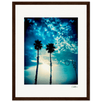 Bubbles and Sky Sticks Framed print 27x35 cm / 11x14″ Dark wood frame 39