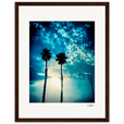 Bubbles and Sky Sticks Framed print 27x35 cm / 11x14″ Dark wood frame 39