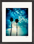 Bubbles and Sky Sticks Framed print 30x40 cm / 12x16″ Black frame 36