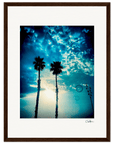 Bubbles and Sky Sticks Framed print 30x40 cm / 12x16″ Dark wood frame 46