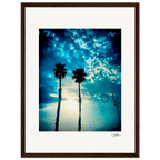 Bubbles and Sky Sticks Framed print 30x40 cm / 12x16″ Dark wood frame 46