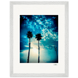 Bubbles and Sky Sticks Framed print 30x40 cm / 12x16″ White frame 15