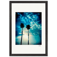 Bubbles and Sky Sticks Framed print 30x45 cm / 12x18″ Black frame 41