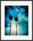 Bubbles and Sky Sticks Framed print 40x50 cm / 16x20″ Black frame 50