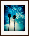 Bubbles and Sky Sticks Framed print 40x50 cm / 16x20″ Dark wood frame 37