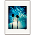 Bubbles and Sky Sticks Framed print 45x60 cm / 18x24″ Dark wood frame 40