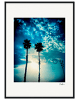 Bubbles and Sky Sticks Framed print 50x70 cm / 20x28″ Black frame 56