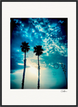 Bubbles and Sky Sticks Framed print 50x70 cm / 20x28″ Black frame 56