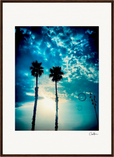 Bubbles and Sky Sticks Framed print 50x70 cm / 20x28″ Dark wood frame 35