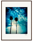 Bubbles and Sky Sticks Framed print 60x80 cm / 24x32″ Dark wood frame 44