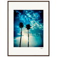 Bubbles and Sky Sticks Framed print 60x80 cm / 24x32″ Dark wood frame 44