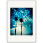Bubbles and Sky Sticks Framed print 70x100 cm / 28x40″ Black frame 58