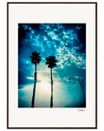 Bubbles and Sky Sticks Framed print 70x100 cm / 28x40″ Dark wood frame 38