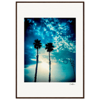 Bubbles and Sky Sticks Framed print 70x100 cm / 28x40″ Dark wood frame 38