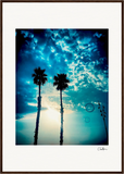 Bubbles and Sky Sticks Framed print A1 (59.4 x 84.1  cm) Dark wood frame 47