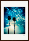 Bubbles and Sky Sticks Framed print A2 (42 x 59.4  cm) Dark wood frame 43