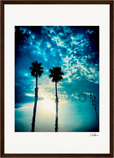Bubbles and Sky Sticks Framed print A3 (29.7 x 42  cm) Dark wood frame 36