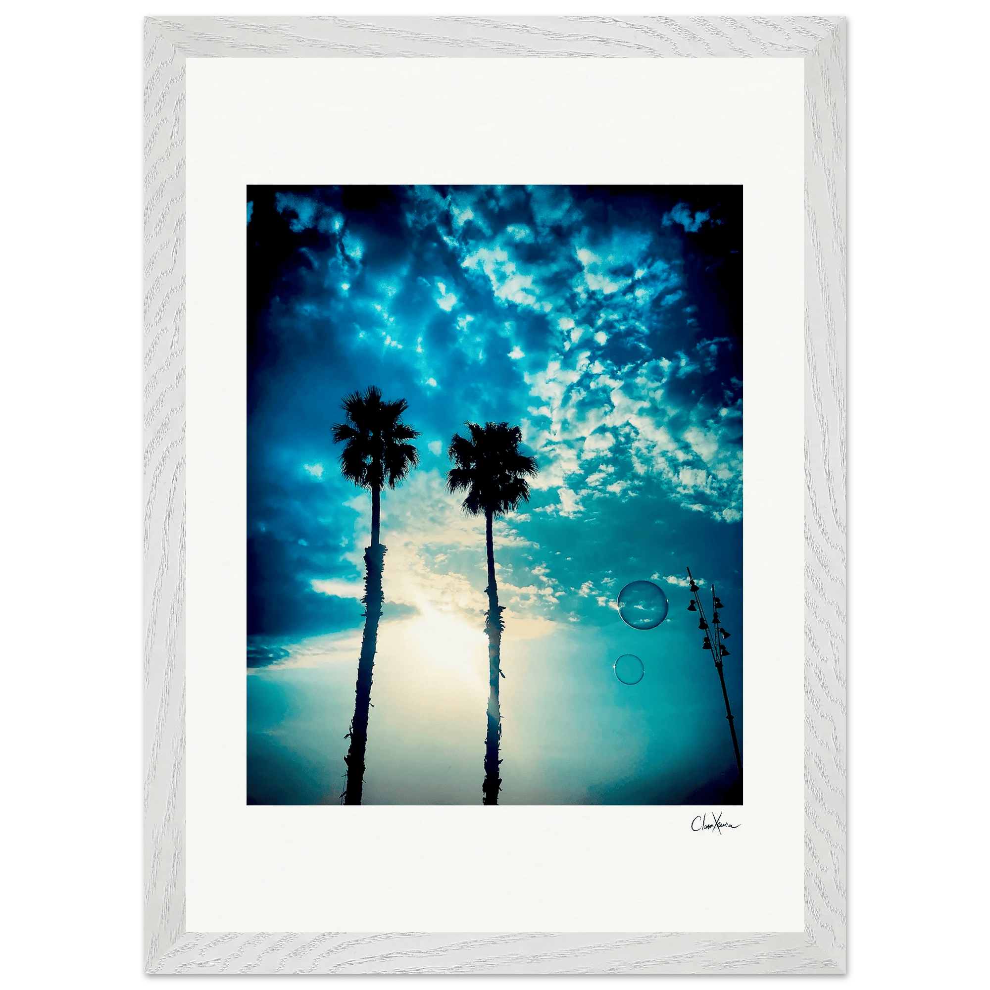 Bubbles and Sky Sticks Framed print A3 (29.7 x 42 cm) White frame 9