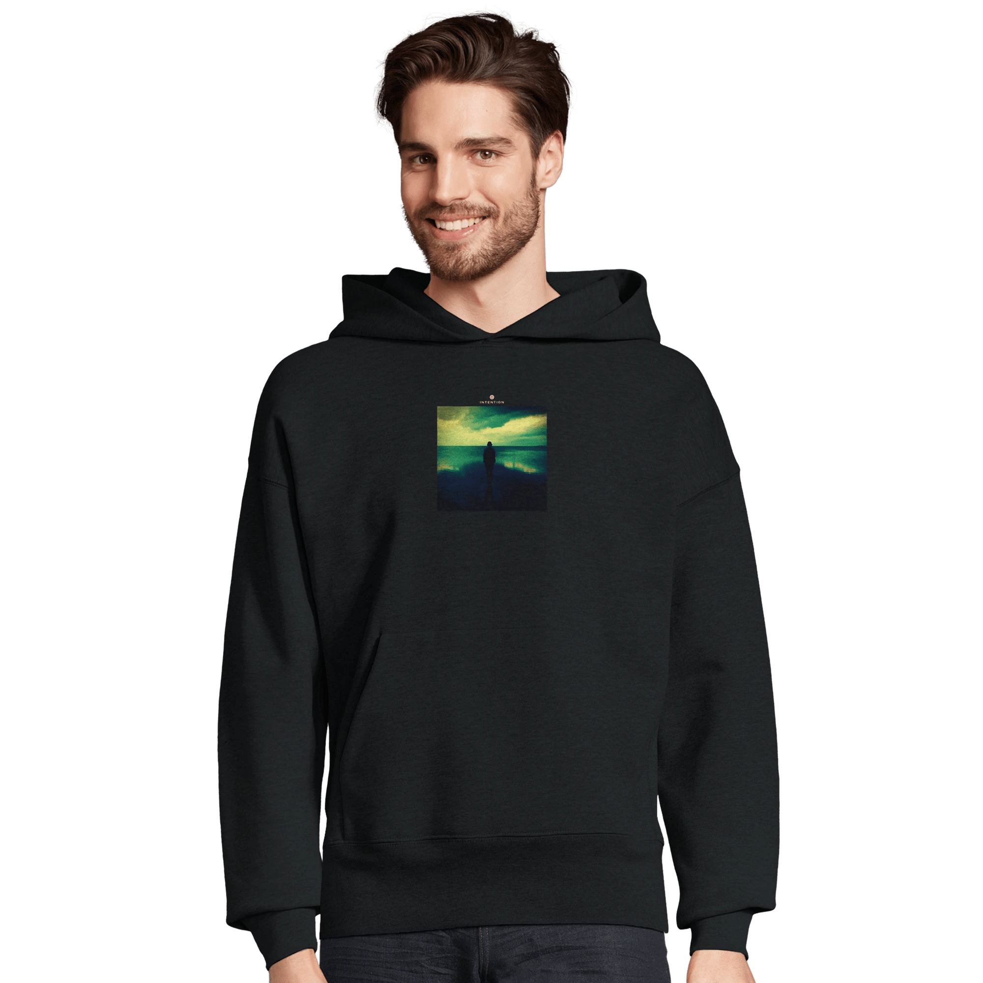 Calm - "Emerald Storms" Hoodie Black XS 6