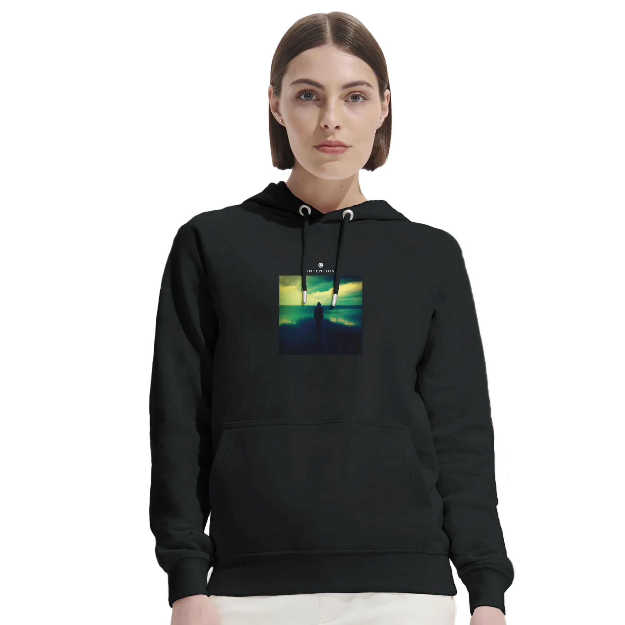 Calm - "Emerald Storms" Hoodie Off White XS 28