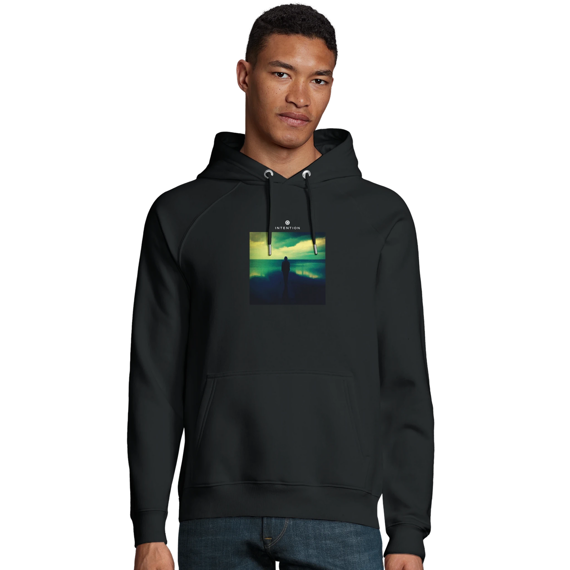 Calm - "Emerald Storms" Hoodie Off White XS 26