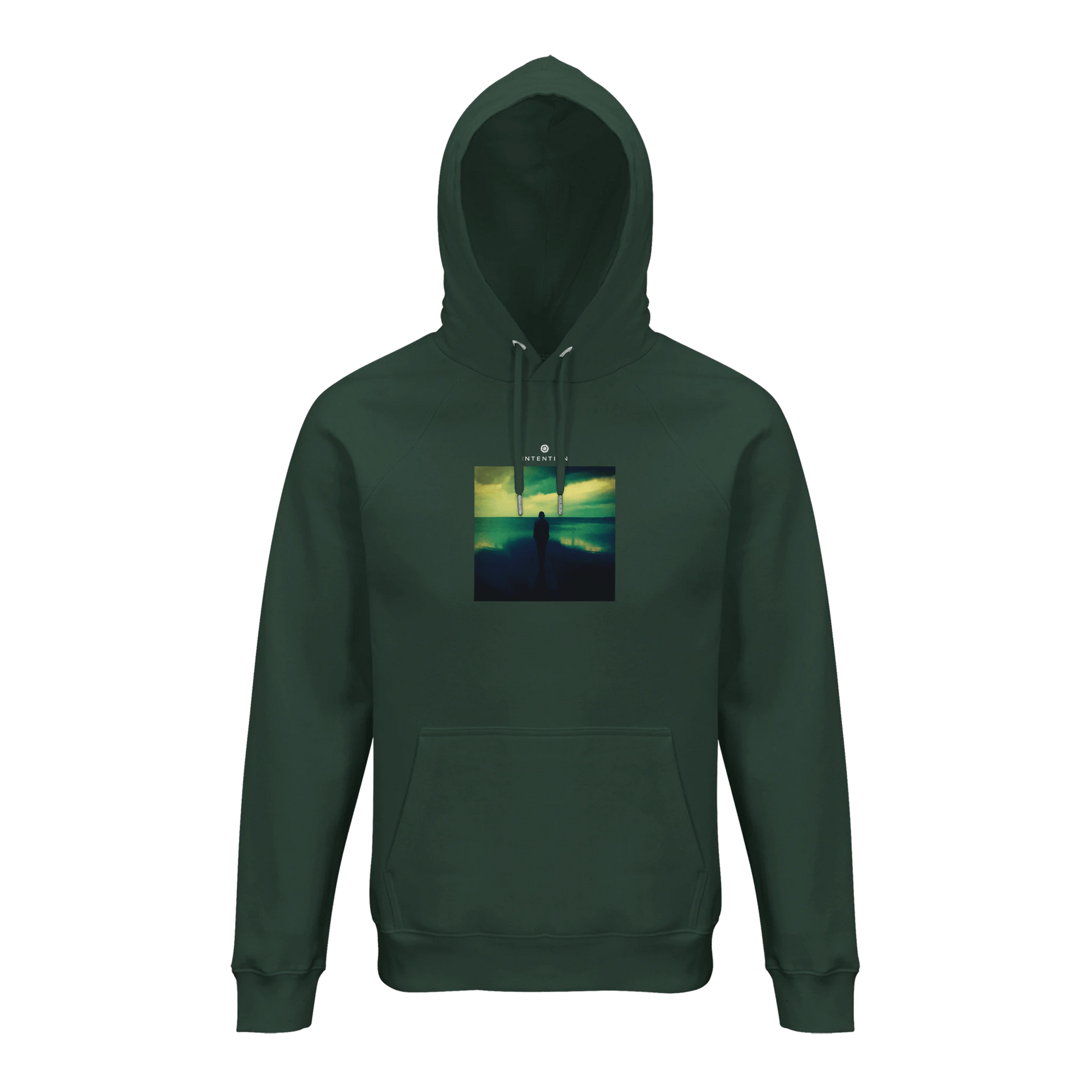 Calm - "Emerald Storms" Hoodie Bottle Green XS 44