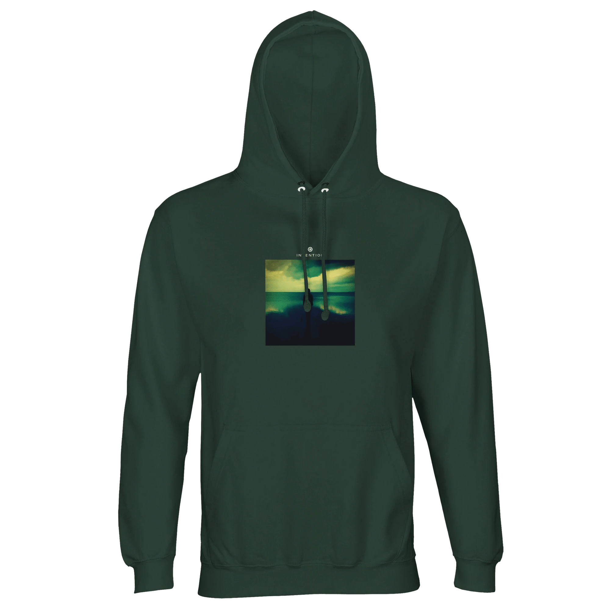 Calm - "Emerald Storms" Hoodie Bottle Green XS 29