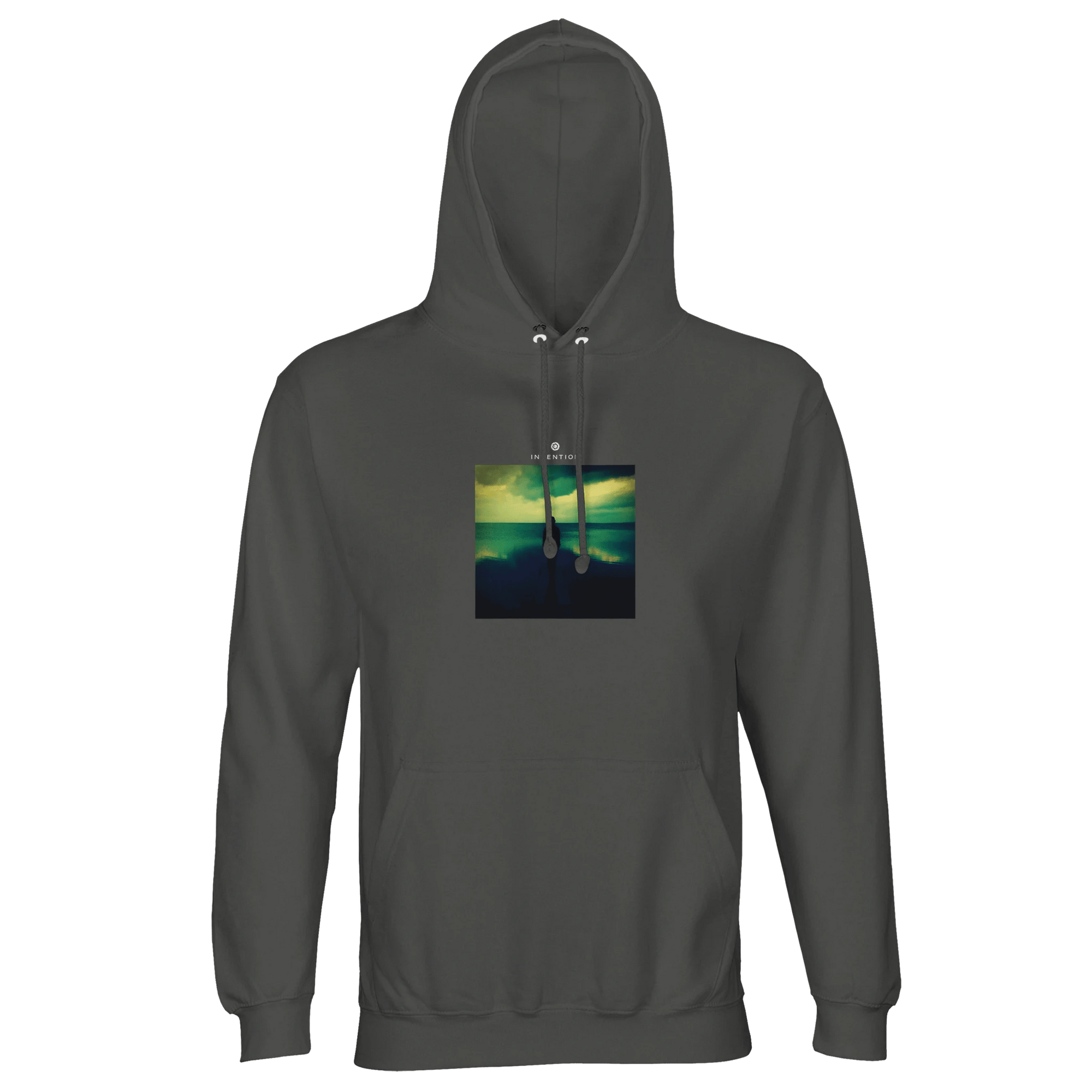 Calm - "Emerald Storms" Hoodie charcoal melange XS 14