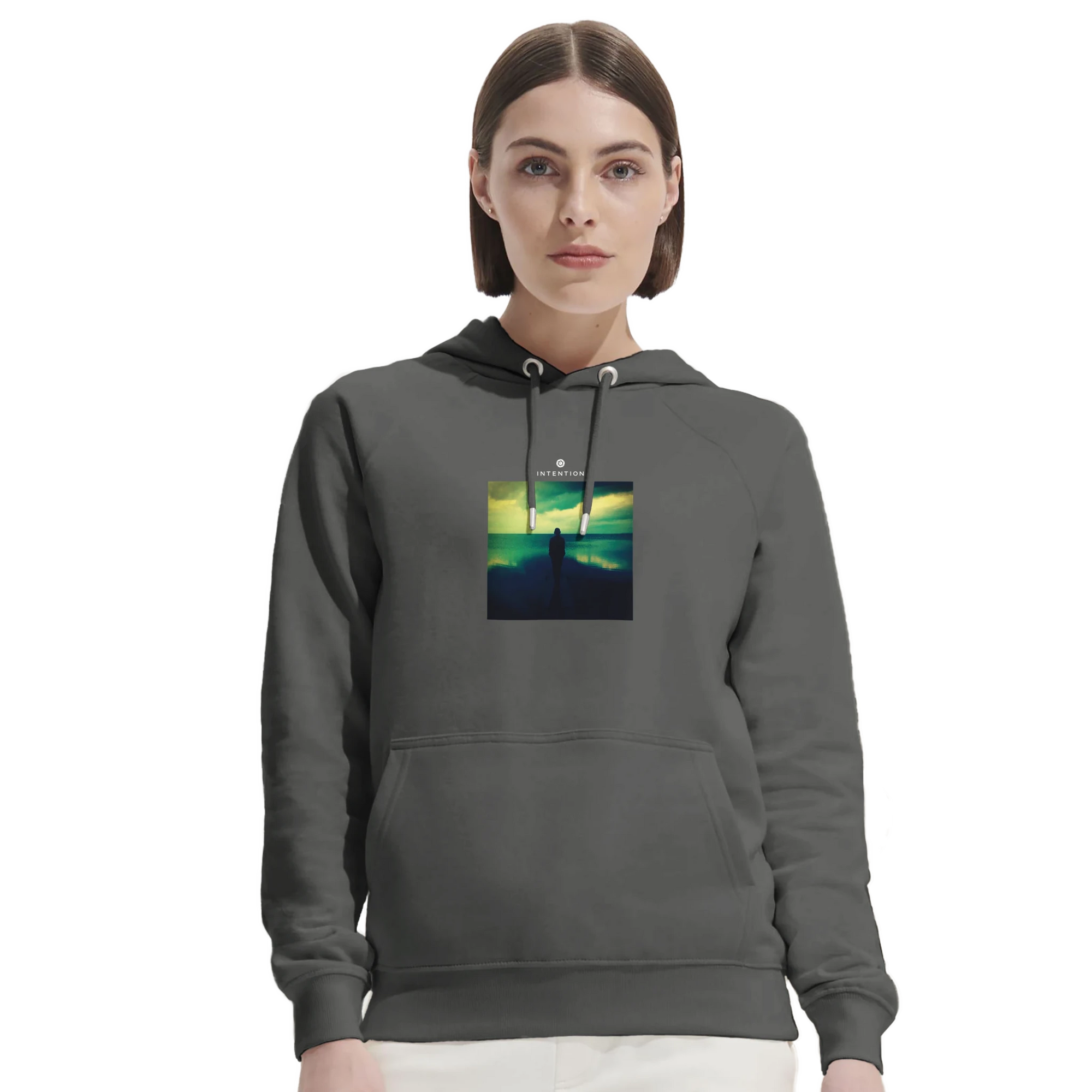 Calm - "Emerald Storms" Hoodie Off White XS 13