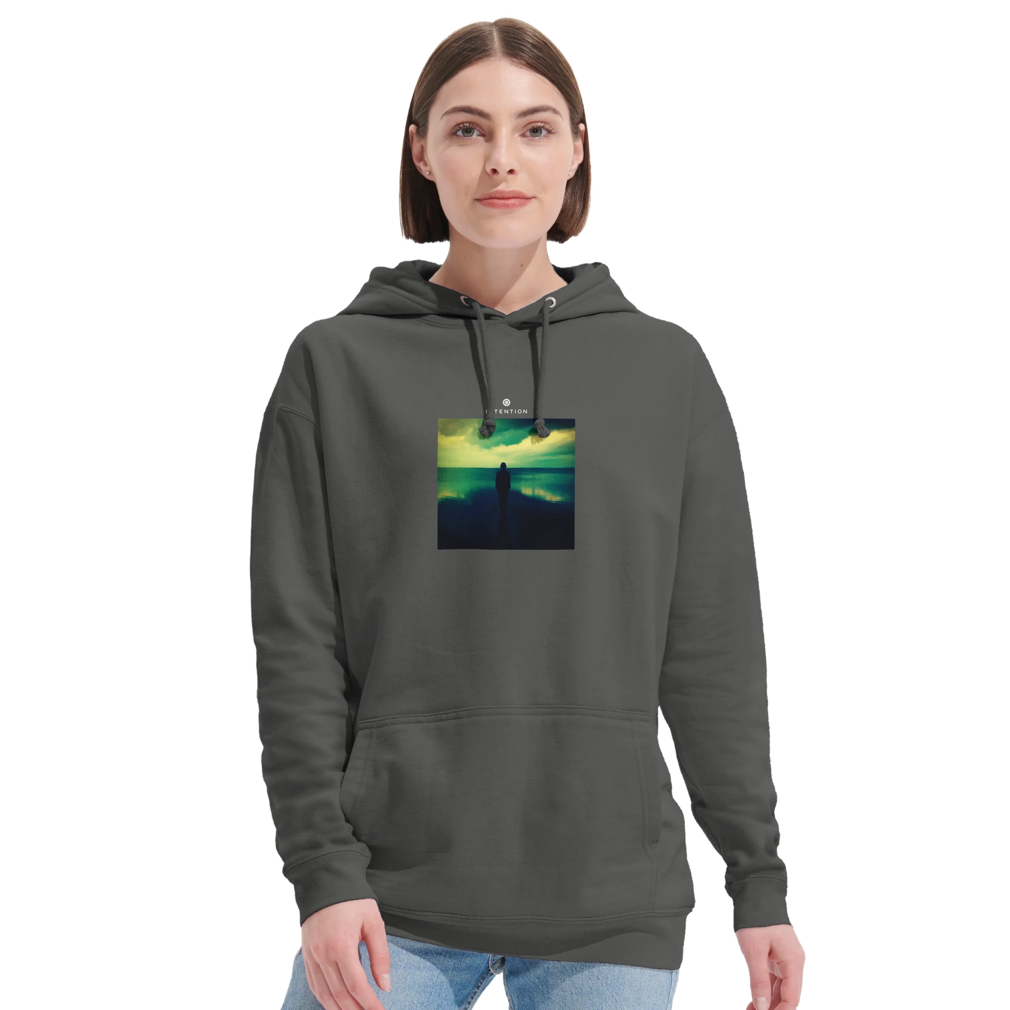 Calm - "Emerald Storms" Hoodie charcoal melange XS 18