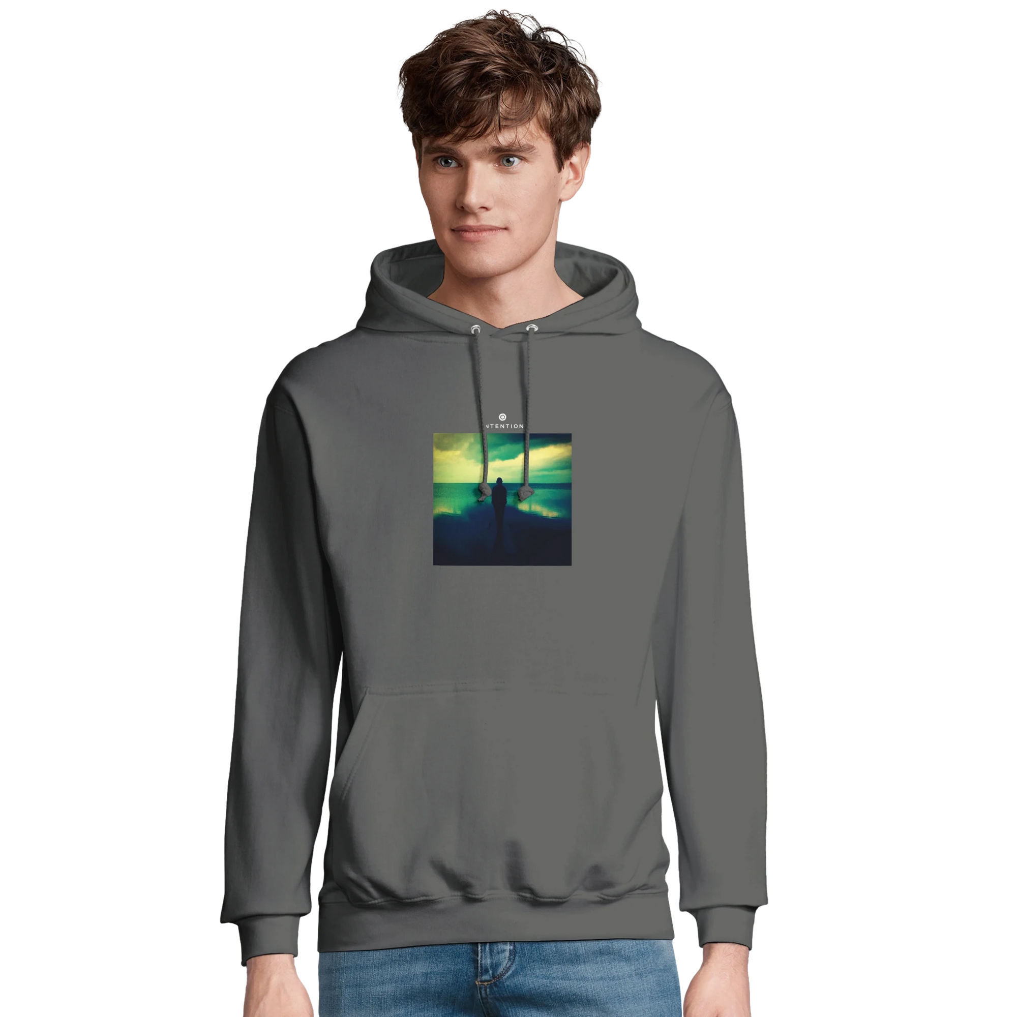 Calm - "Emerald Storms" Hoodie charcoal melange XS 16