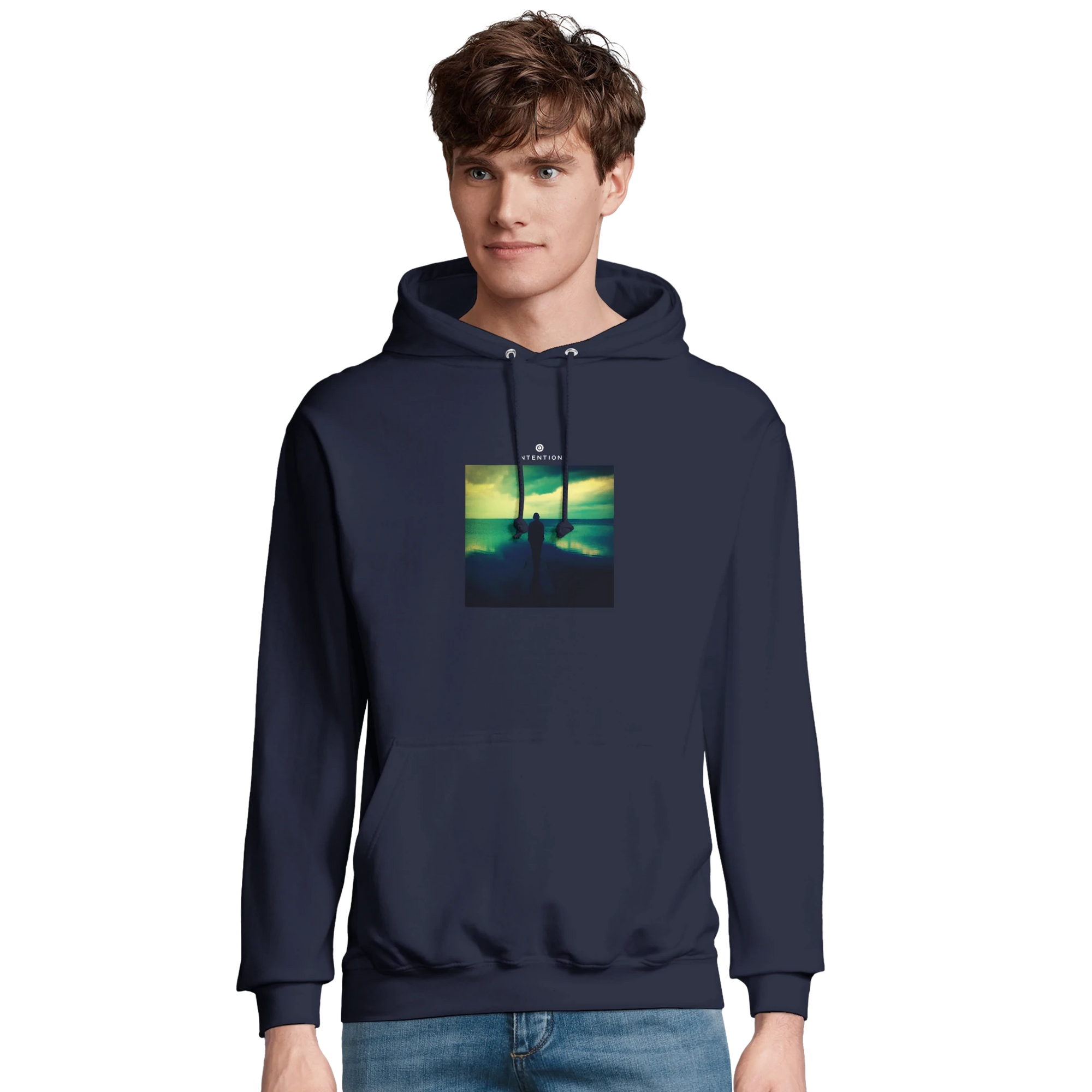 Calm - "Emerald Storms" Hoodie French Navy XS 21
