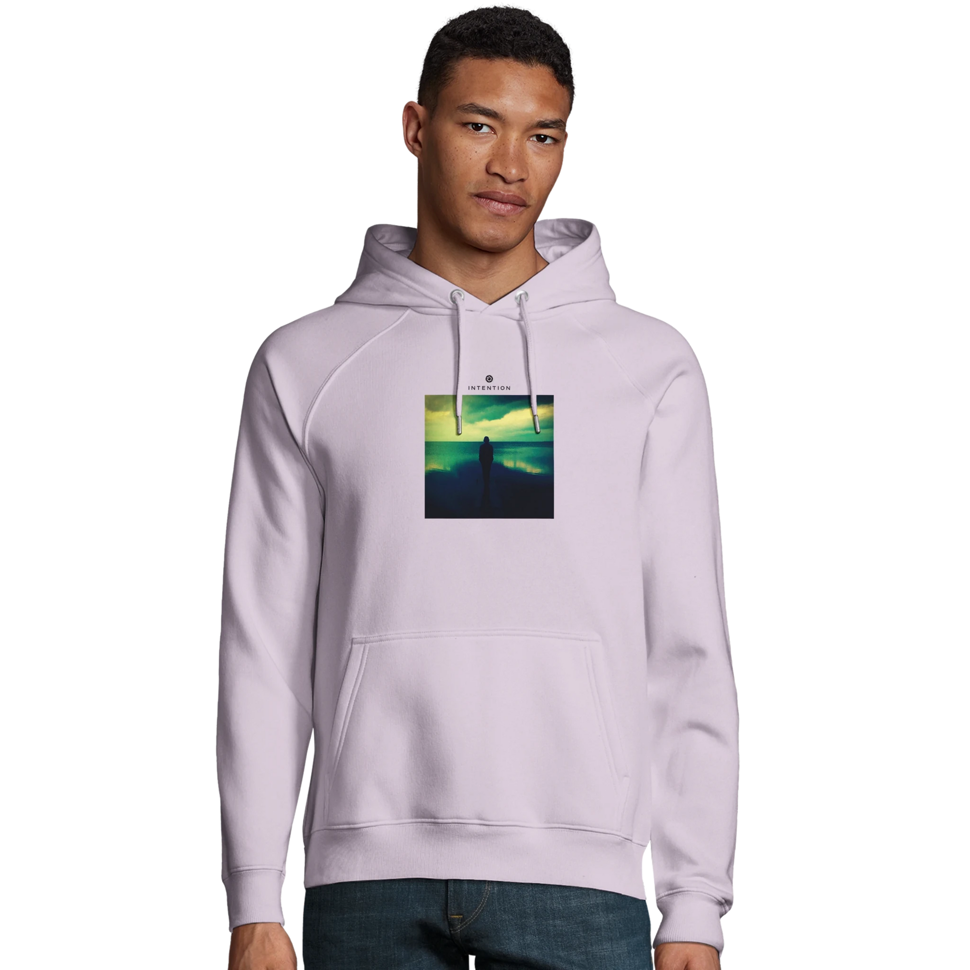 Calm - "Emerald Storms" Hoodie Off White XS 16
